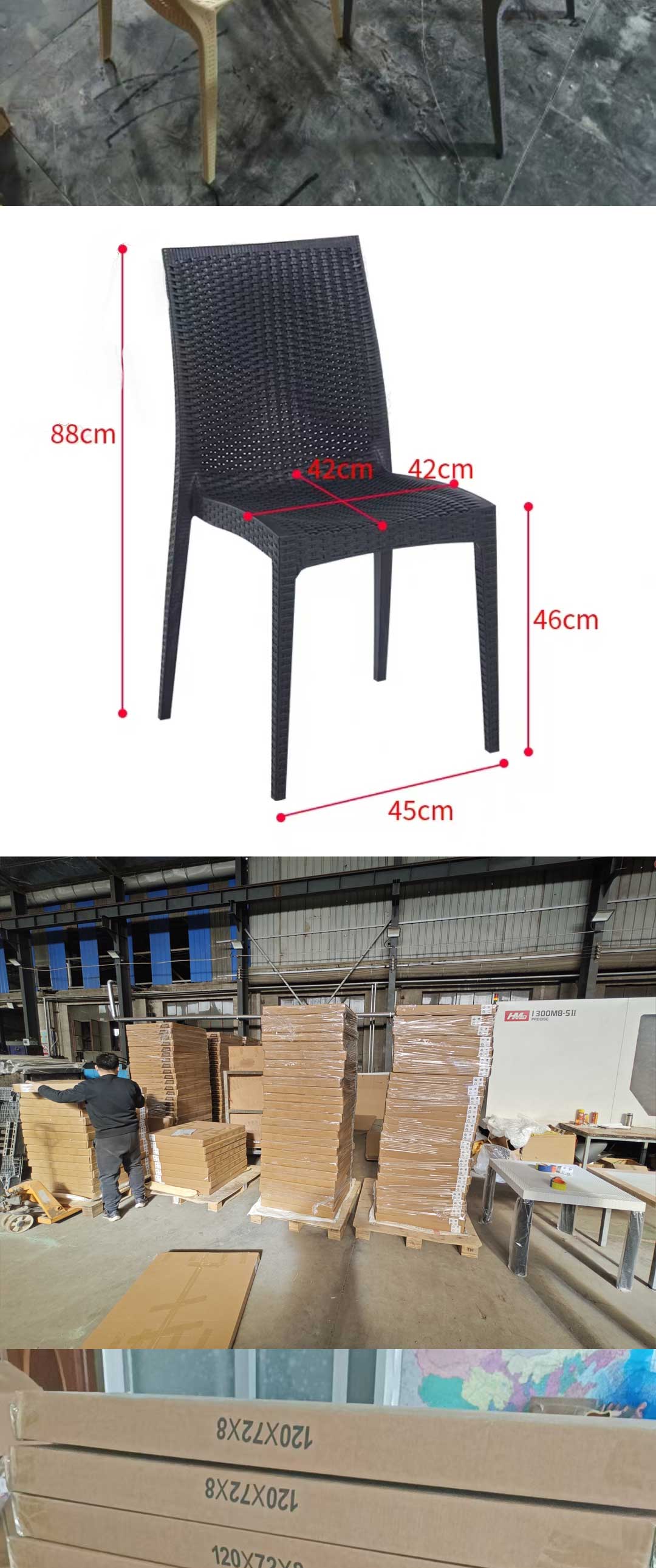 Plastic Table,Plastic Tables for Sale,Plastic Outdoor Dining Table Modern Plastic Table Patio Furniture Outdoor Table and Chair Restaurant Garden Cafe Suit Black
