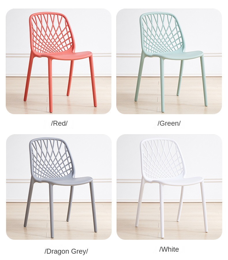 EaseNeat Modern Simple Design Color Stackable Plastic Dining Chairs for Restaurant Kitchen Cafe Hotel Family,Cheap Dining Chairs , Home Use Cheap Dining Chairs , Modern Home Use Cheap Dining Chairs