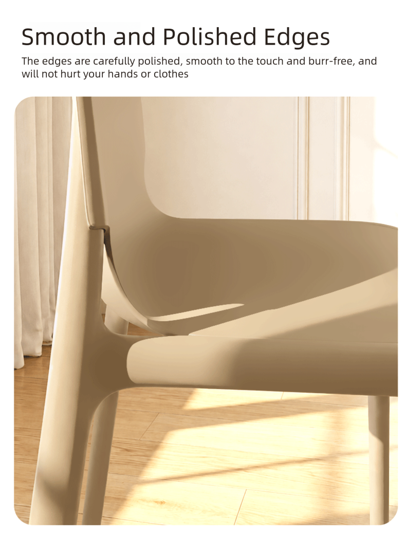 Plastic Dining Chair,Modern Plastic Dining Chairs,Plastic Dining Chairs Set of 4 EaseNeat Waterproof PP Stackable Dining Chair Solid Material Eco Friendly for Wedding Restaurant