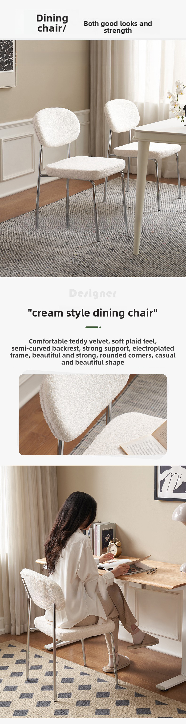 Manufacturer Stackable Style Dining Chairs Dining Velvet Chair Modern White Nordic Living Room Chair,White Dining Room Chairs,Velvet Chairs Dining,4 Chairs Dining Room Sets