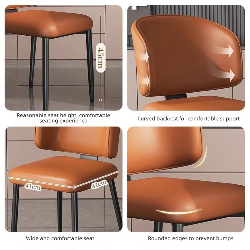 Leather Chairs,Leather Side Chairs,Leather Arm Chairs Supplier Sillas De Comedor Furnitures Living Room Chairs Luxury Leather Dining Chairs