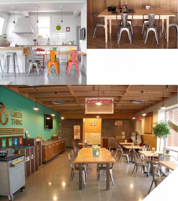 Metal Restaurant Chairs , Dining Metal Restaurant Chairs , Iron Dining Metal Restaurant Chairs