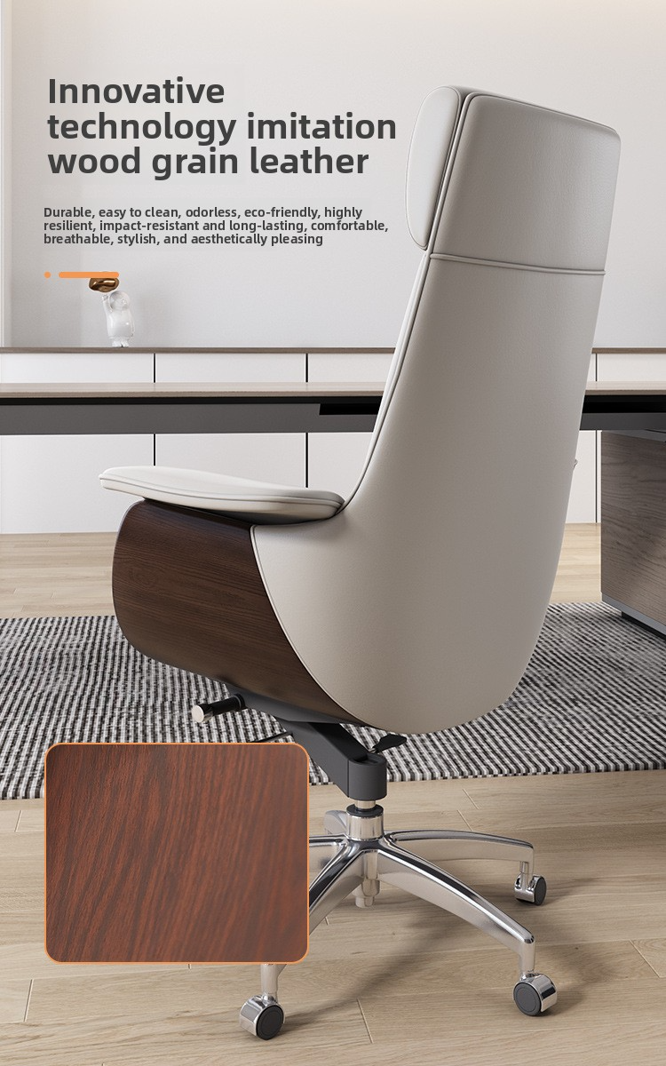 Leather Office Chair,Grey Leather Office Chair,Modern Leather Office Chair Wholesale Chairs for Events Home Furniture Ergonomic Chair Office Furniture
