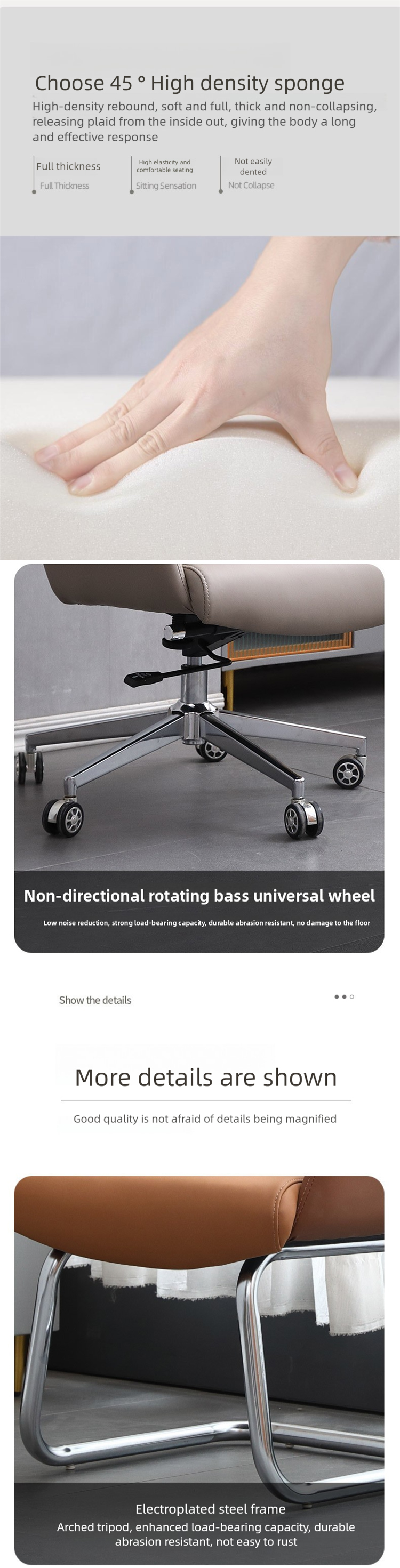 Leather Office Chair,Most Comfortable Computer Chair,Commercial Office Chairs Wholesale Furnitures Ergonomic Chair Bedroom Furniture Chair Office