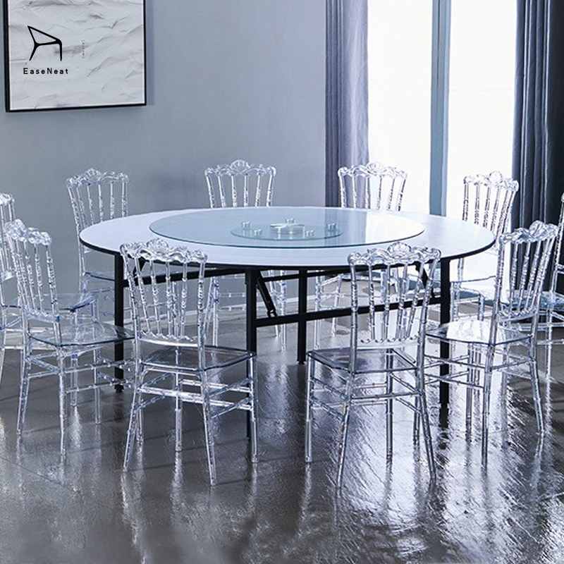 Hotel Chairs,Hotel Room Chairs for Sale,Acrylic Hotel Chairs EaseNeat Wholesale Crystal Plastic Transparent Hotel Acrylic Chairs Stacked Banquet Activities Party Wedding Chair Hot Sale