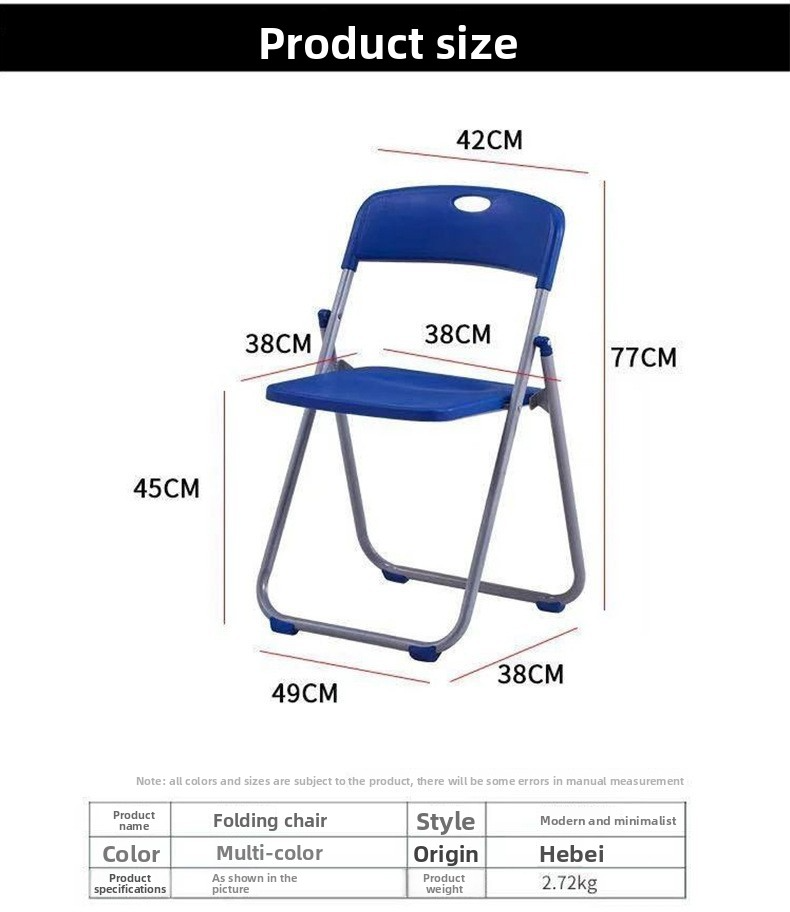 Plastic Folding Chair,Plastic Stack Chairs Outdoor,Black Folding Chairs Plastic EaseNeat Wholesale Portable Folding Chair White Folding Dining Chairs Hotel Indoor and Outdoor Activity Chair