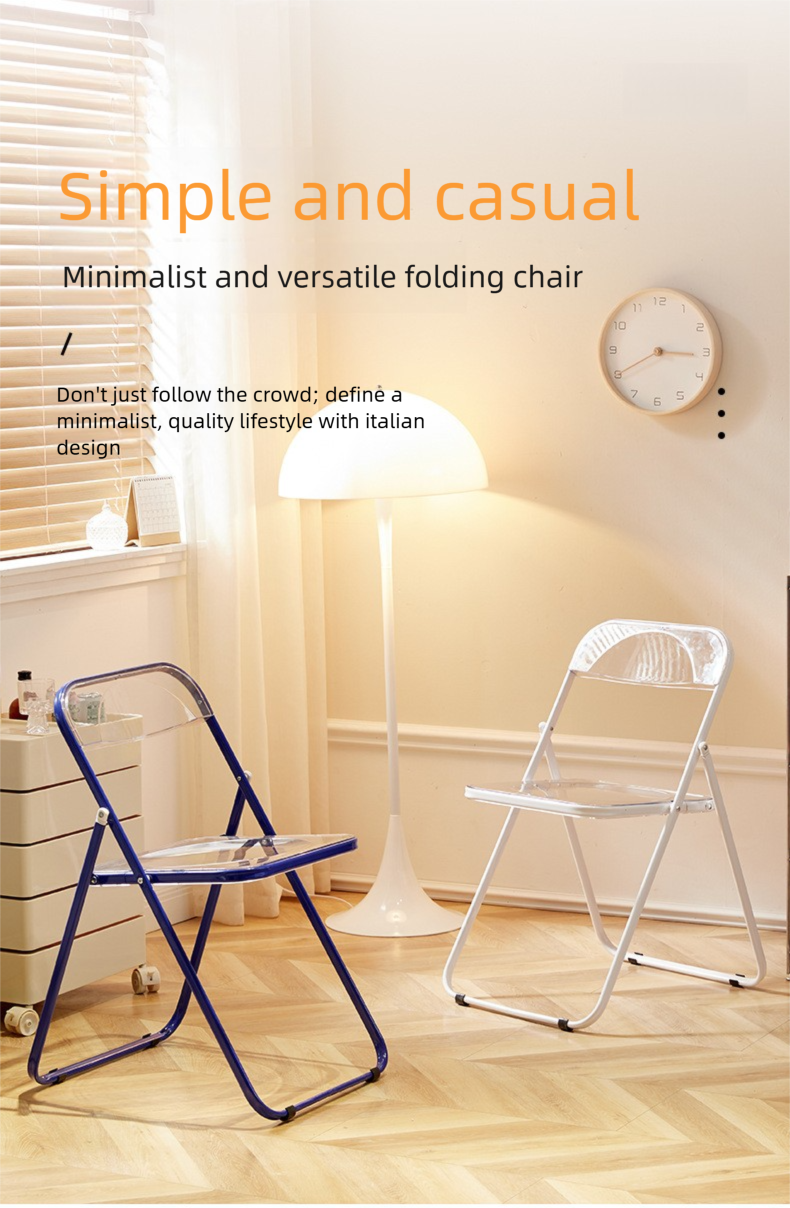 Dining Chairs,Modern Plastic Dining Chairs,White Plastic Dining Chairs EaseNeat Restaurant Furniture Dining Room Chairs Nordic Party Folding Metal Plastic Chair