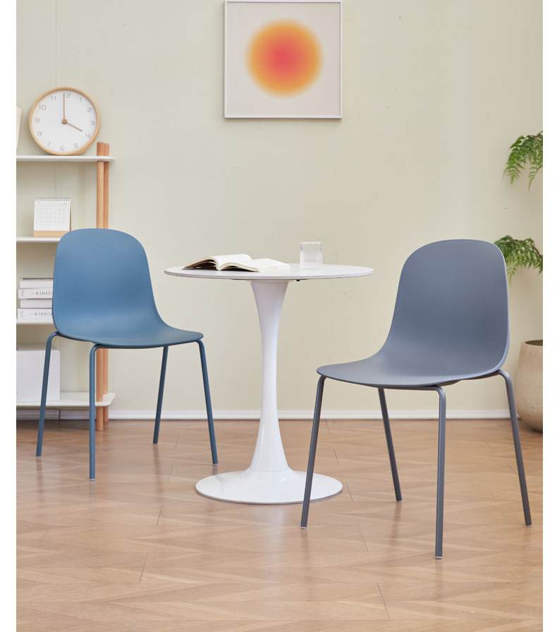 EaseNeat Stackable Plastic Dining Chair Modern Design Comfortable Home Furniture for Mall and Kitchen Use,Best Dining Room Chairs , Plastic Best Dining Room Chairs , Simple Plastic Best Dining Room Chairs