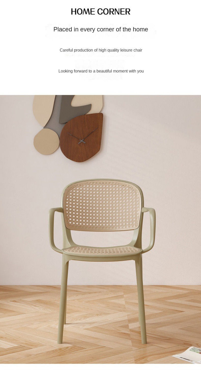 Plastic Chairs , Wholesale Plastic Chairs , Manufacturer Wholesale Plastic Chairs,Wholesale Modern Plastic Rattan Chair Armrest Hollow Back Can Be Stacked Simple Design for Garden Outdoor Dining Home Furniture