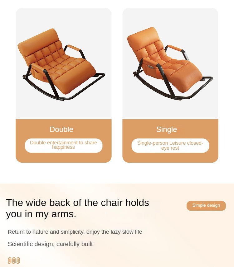 Recliner Chair , Cheap Recliner Chair , 2025 Cheap Recliner Chair,Tech Cloth Recliner Chair 2025 Modern Style Orange White Grey For Lounge Area