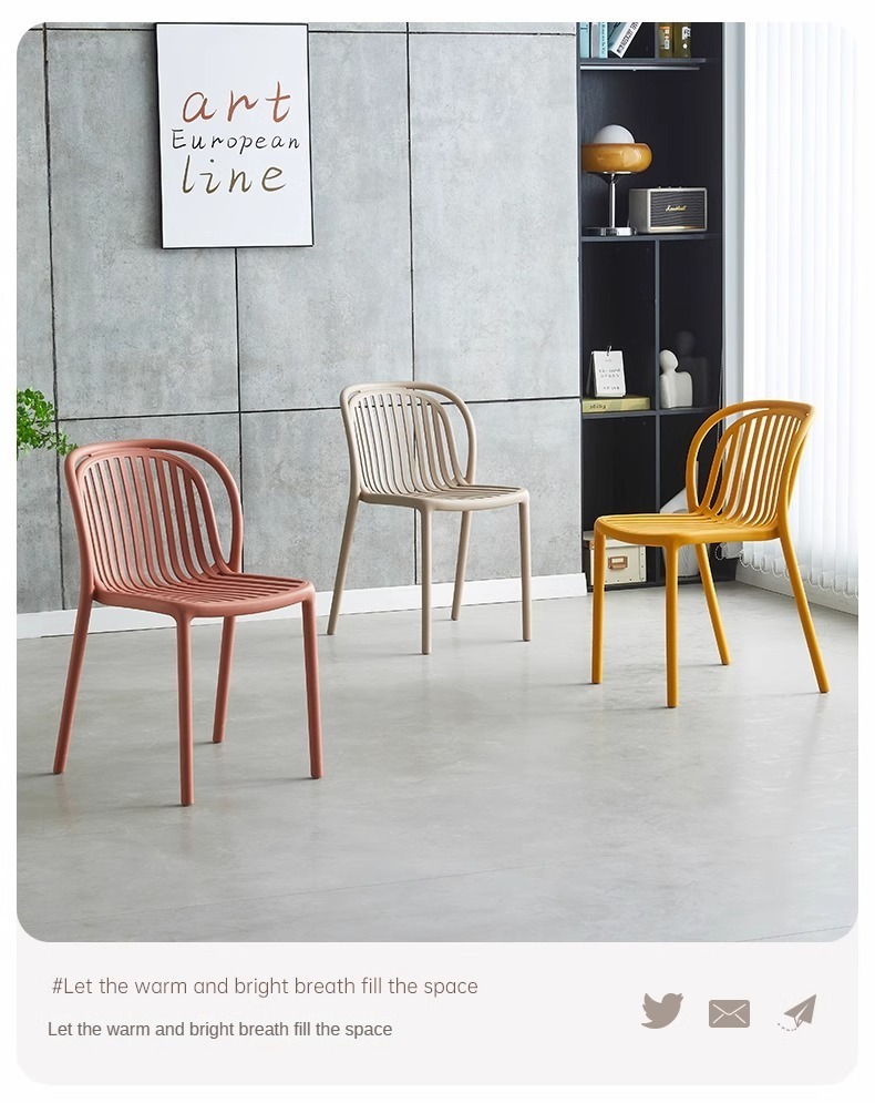 Minimalist Plastic Chair , Home Minimalist Plastic Chair , Nordic Home Minimalist Plastic Chair,Nordic Style Minimalist Plastic Chair With Modern Design Suitable For Dining Living Bedroom