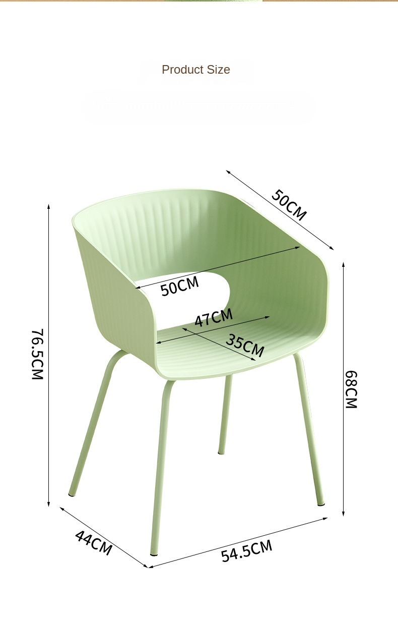 Coffee Chairs , Plastic Coffee Chairs , Nordic Plastic Coffee ChairsWholesale Nordic Coffee Chair PP Material Color Options White Grey Blue Orange Green For Commercial Cafe
