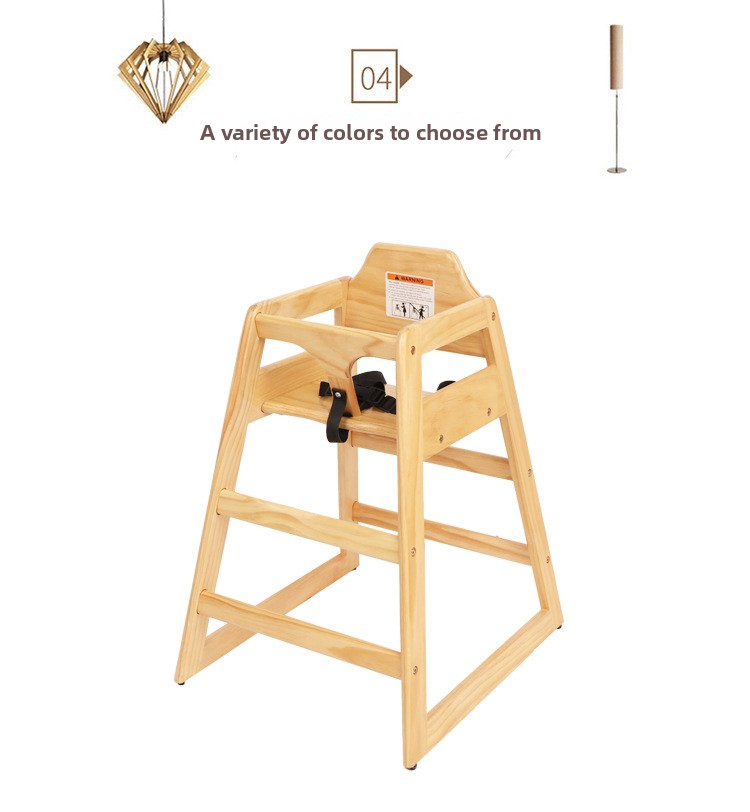 Baby Chair,Wooden Highchair,Best Portable High Chair Supplier Portable Double Solid Wood High Feeding Baby Chair for Infant Restaurant Hotel Home Use