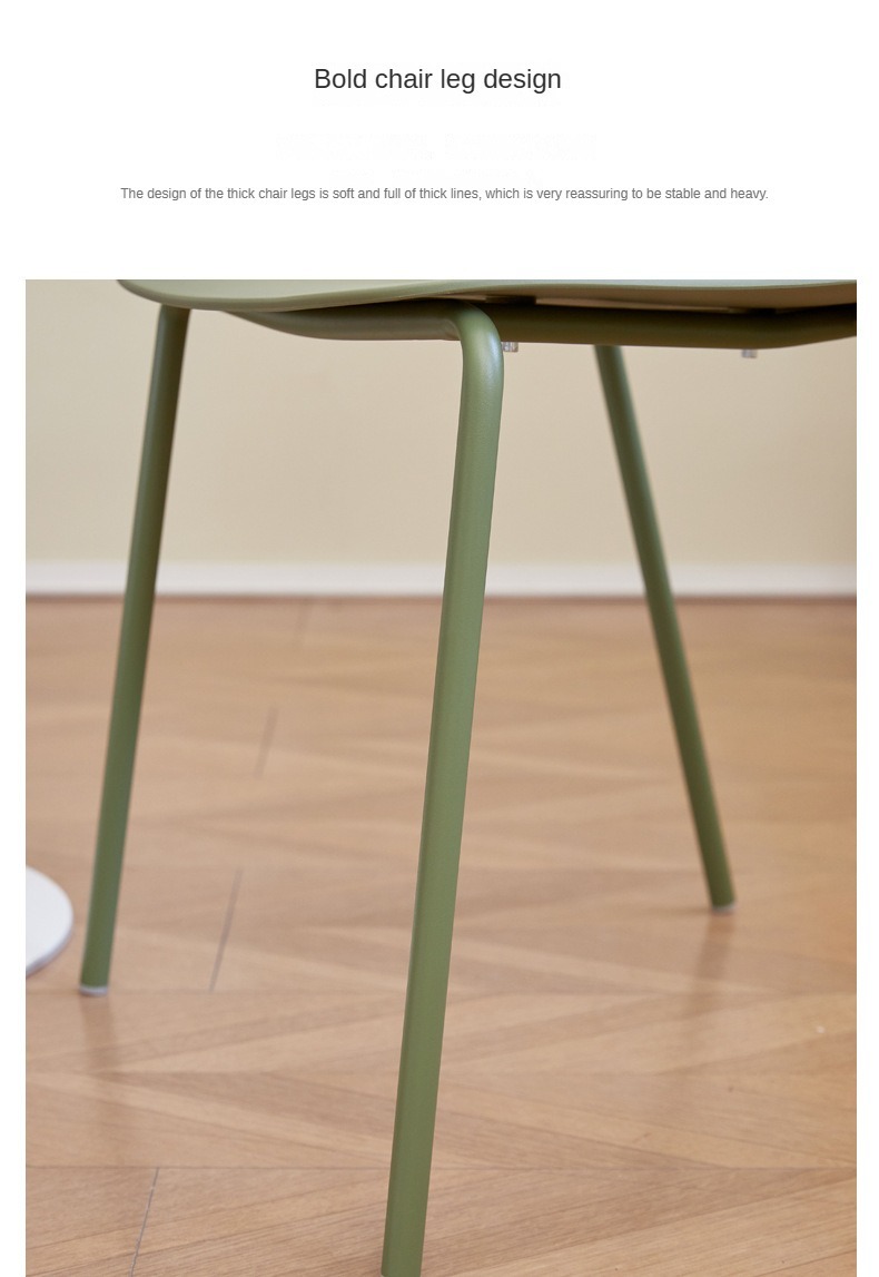 EaseNeat Plastic Dining Chair Strong Stackable Modern Simple Comfortable Home Office Indoor Dining Room Kitchen Living Room,Best Dining Room Chairs , Plastic Best Dining Room Chairs , Simple Plastic Best Dining Room Chairs