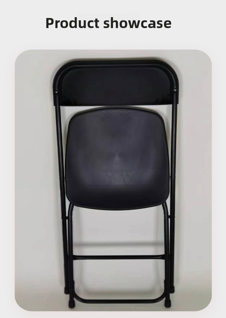 Plastic Chairs,Black Plastic Folding Chairs,Modern Plastic Dining Chairs EaseNeat Wedding Chairs Living Room Furniture Folding Chair Outdoor Plastic Chairs