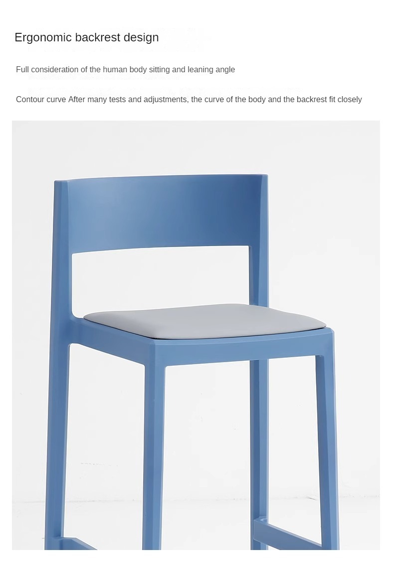 Wholesale Cheap bar Stool Stacked with Colorful Light Restaurant Hotel Cafe Outdoor Garden Suitable for Modern Northern Europe,White Counter Stools , Cheap White Counter Stools , Cheap White Counter Stools With Backs