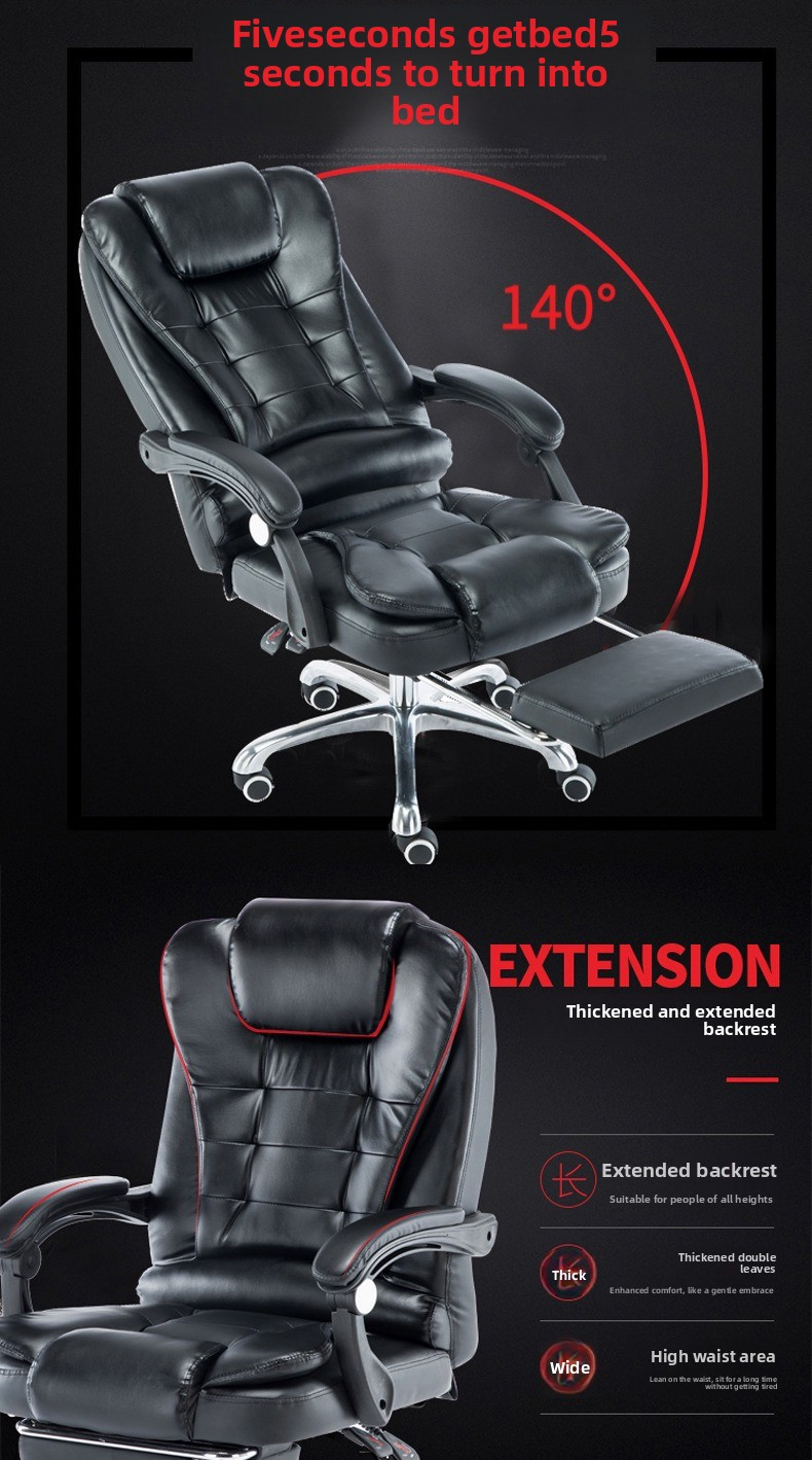 Office Chair,Conference Room Chairs with Wheels,Office Meeting Chairs Wholesale Modern Office Chair Executive Manager Ergonomic Leather Chair With Footrest