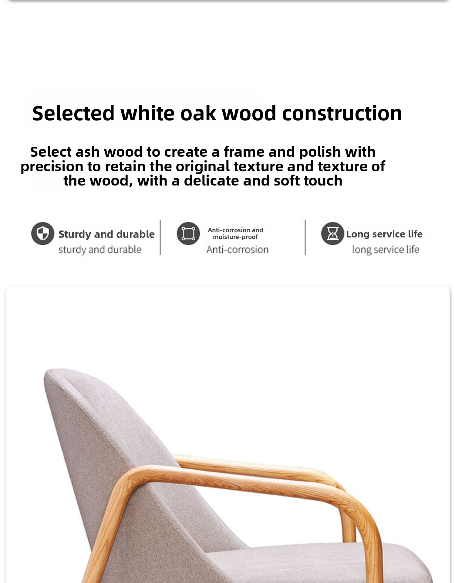 Leather Cushion Chair,Leather Cushion Dining Chair,Leather Arm Chairs EaseNeat Modern Simple Design Natural Wooden Chairs Modern Indoor Comfortable Armchair