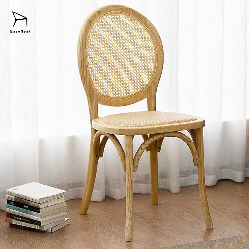 Solid Wood Dining Chair,Solid Oak Chairs,Wooden Kitchen Chairs For Sale Wholesale Nordic Style Stackable Antique Wood Wicker Dining Chair For Wedding Party Activity