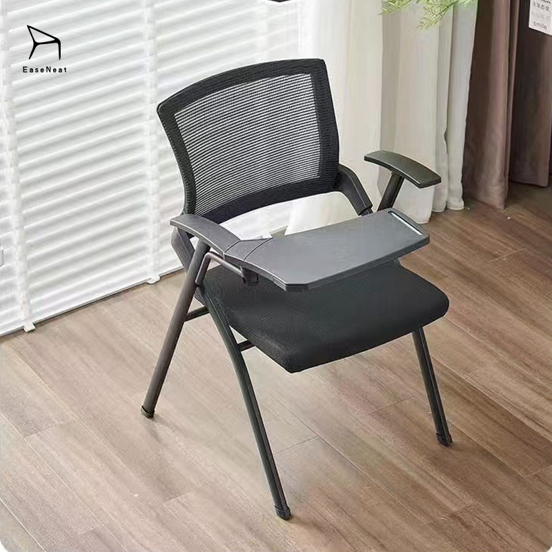 Office Chairs,Waiting Room Chairs with Arms,Quality Office Chairs Wholesale Factory Wholesale Office Staff Training Meeting Chair Dialogue Chair Folding Chair with Writing Board Office Chairs