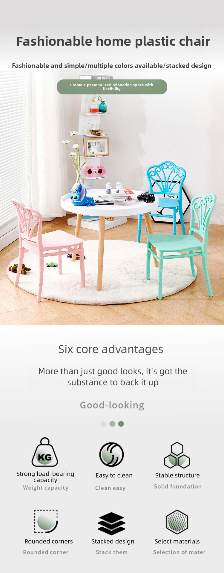 Dining Chairs,Blue Dining Room Chairs,Levity Dining Chairs Wholesale Dining Room Furniture Stool Nordic Banquet Stackable Polypropylene Children's Chair