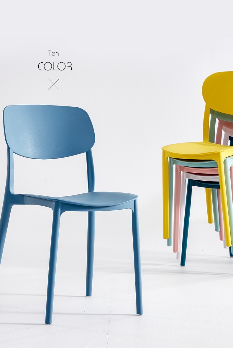 Dining Stools , Plastic Dining Stools , Household Plastic Dining Stools,Supplier Plastic Stackable Dining Chairs Colorful Light Duty Portable Kitchen Cafe Garden High Quality Outdoor Furniture Modern