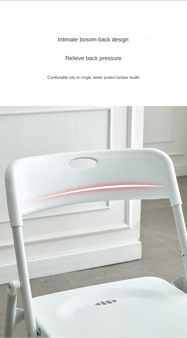 Modern Metal Outdoor Foldable Chairs Lightweight Contemporary Farmhouse Design for Dining Home Furniture-Wholesale Plastic,Exhibition Chair , Folding Exhibition Chair , Thickened Folding Exhibition Chair