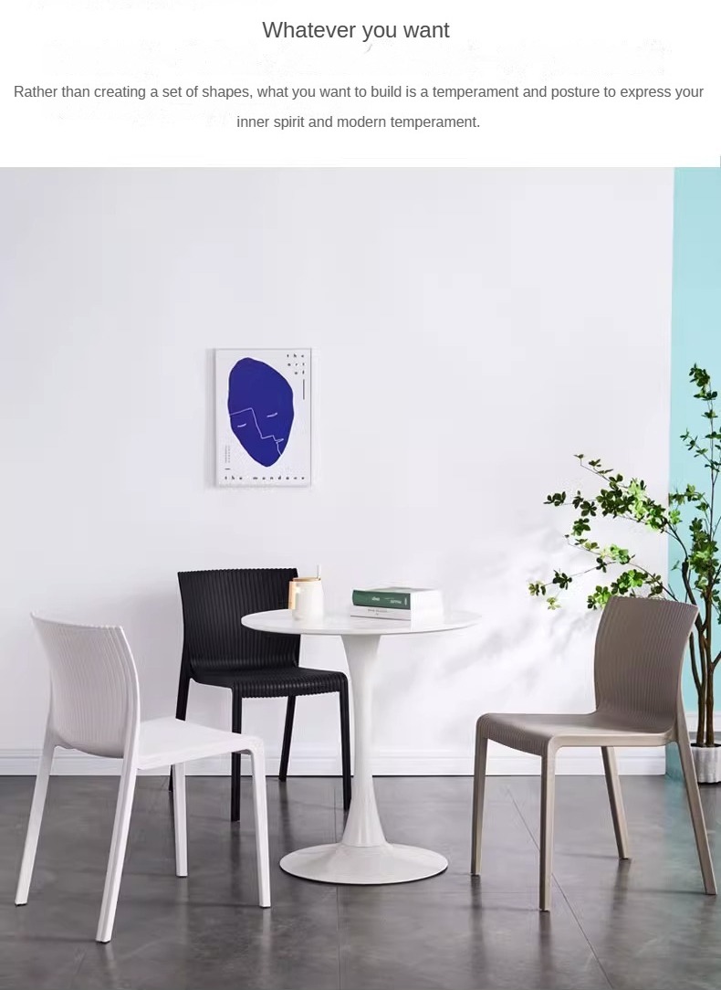 Cane Dining Chair , Plastic Cane Dining Chair , Thickened Plastic Cane Dining Chair Thickened PP Cane Dining Chair Lightweight Strong and Perfect for Daily Dining