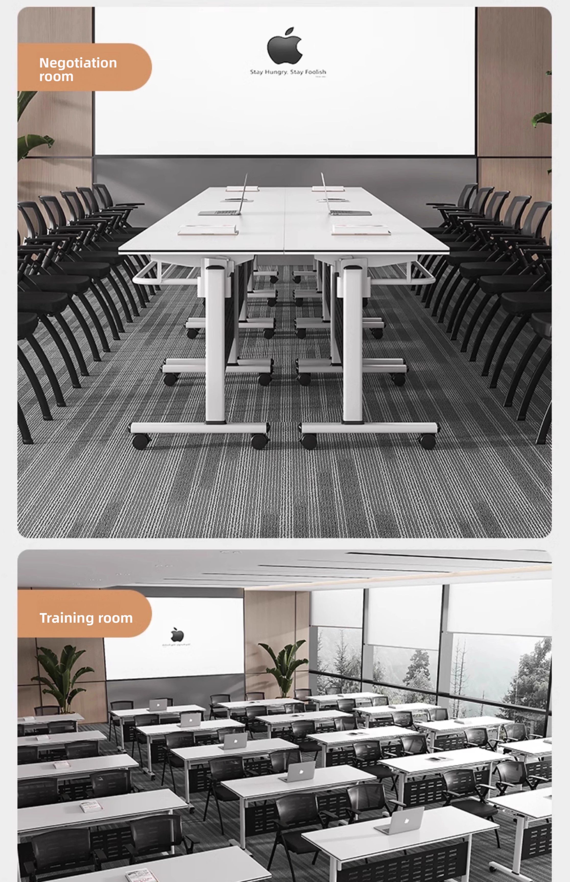 Folding Table,Commercial Folding Tables,Wholesale Folding Tables Wholesale Folding Office Furniture Training Conference Table Mobile Multi-functional College Students Classroom School Table