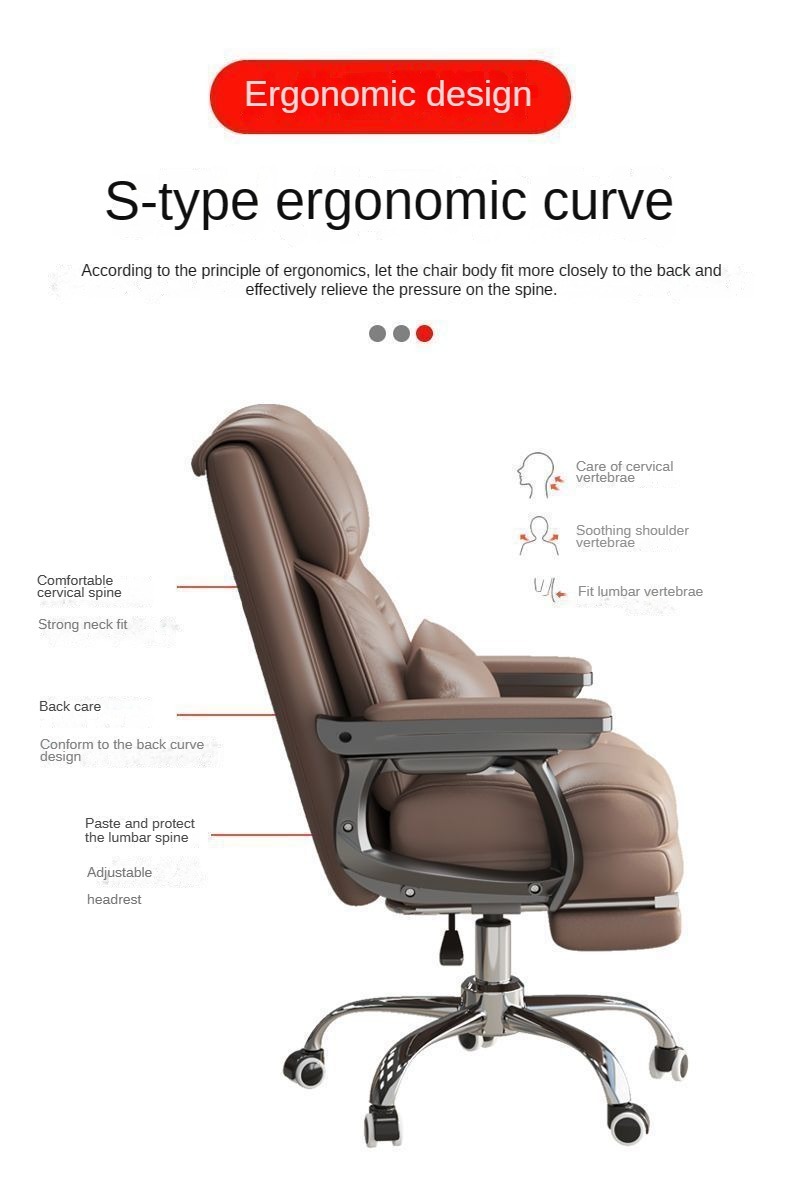 Computer Chair , Best Computer Chair , Discount Best Computer Chair,Adjustable Leather Computer Chair With Armrests Rollers For Bedroom Children Room Dining