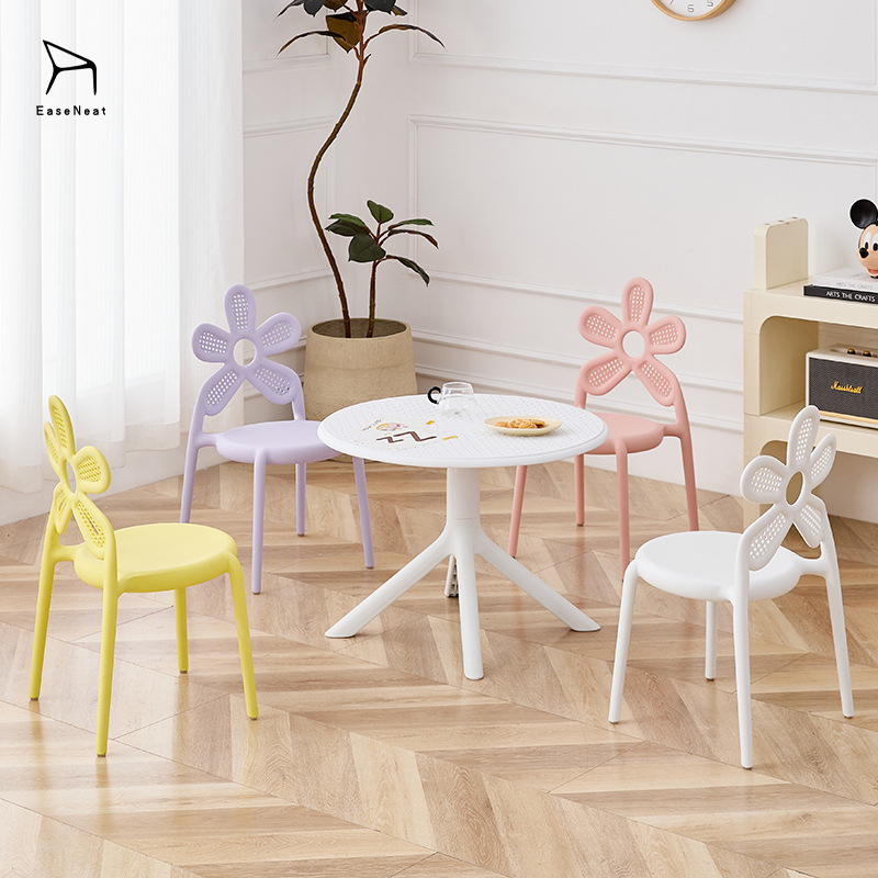 Plastic Chairs,Colorful Plastic Chairs,Children Plastic Chairs EaseNeat Sedie Da Pranzo Restaurant Chairs Modern Outdoor Plastic Children Dining Chairs