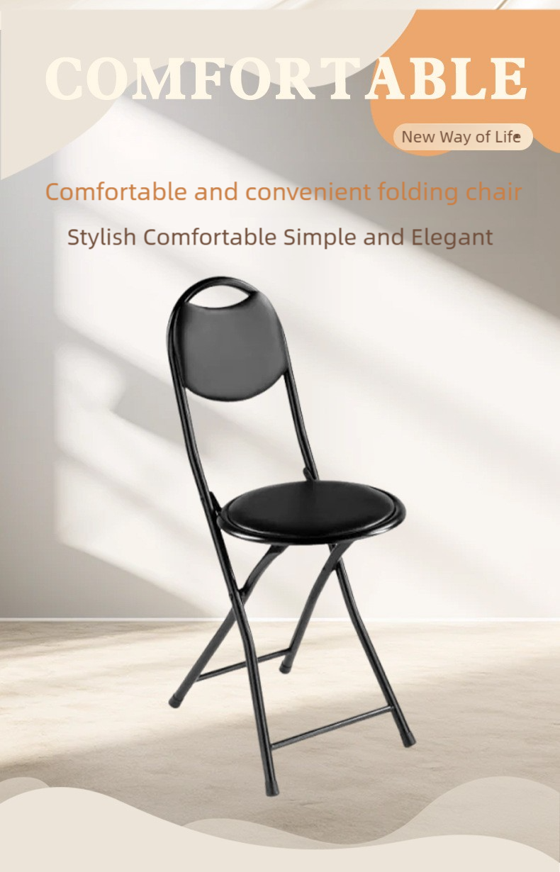 Folding Dining Chair,Foldable Outdoor Dining Set,Fold Up Dining Room Chairs EaseNeat Portable Folding Dining Chair With Metal Frame for Family Office Hotel and School