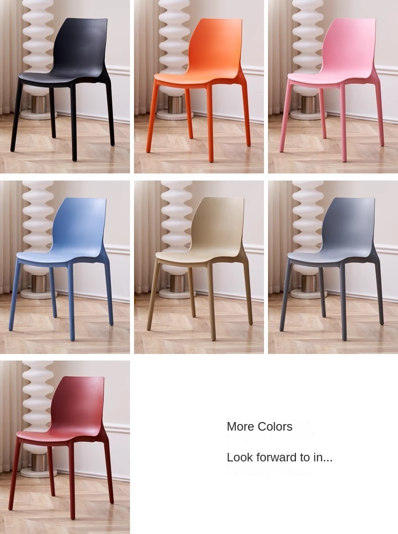 Plastic Chair , Thick Plastic Chair , Home Thick Plastic Chair,Manufacturer Modern Stacked Plastic Dining Chair Wholesale Low Price Cafe Restaurant Kitchen Family Furniture Leisure