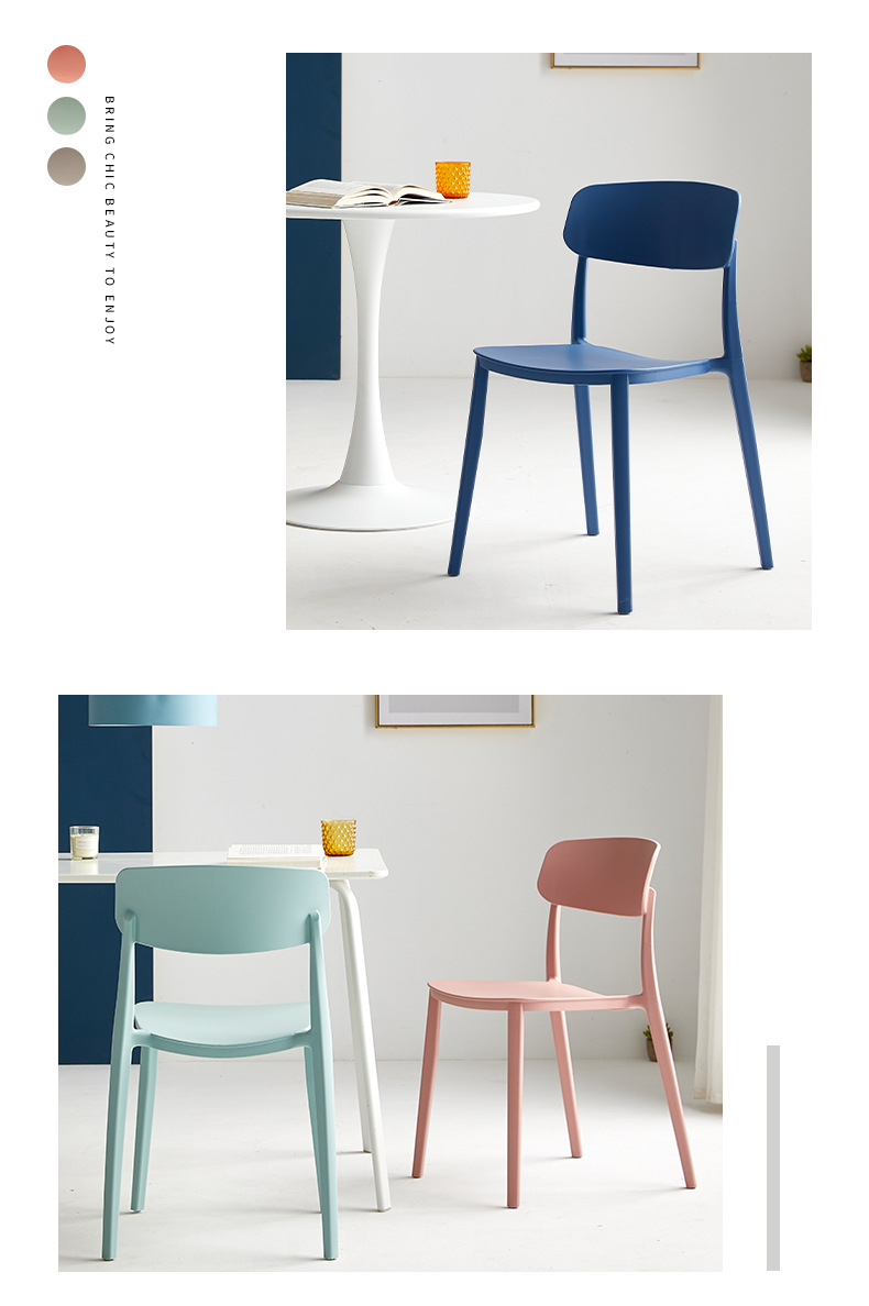 Reading Stools , Plastic Reading Stools , cheap Plastic Reading Stools，Wholesale Solid-Color Simple Modern Plastic Dining Chairs Stackable for Outdoor Garden Restaurant Factory Supply Home Furniture