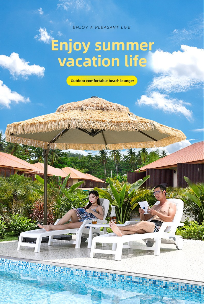 Beach Chairs,Travel Beach Chair,Luxury Beach Chairs EaseNeat High Quality Plastic Resort Leisure Hotel Garden Pool Chair Terrace Beach Chairs Outdoor Lounge Chair