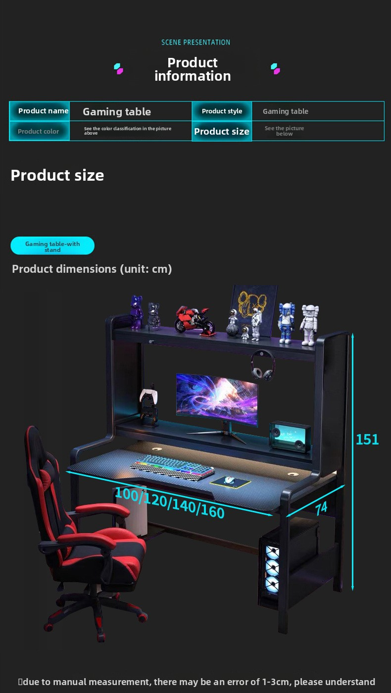 Gaming Table,Outdoor Game Table,Best Multi Game Table Wholesale Black Carbon Fiber Metal Bracket Gaming Table Is Ergonomic With LED Lights