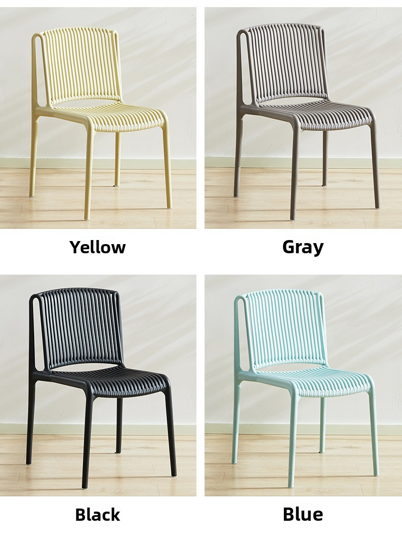 Plastic Dining Chairs,Plastic Outdoor Dining Chairs,Restaurant Chair Plastic EaseNeat Modern Leisure PP Plastic Dining Chairs Quality Armless Restaurant Family Dining Room Stackable Home Furniture for Mall
