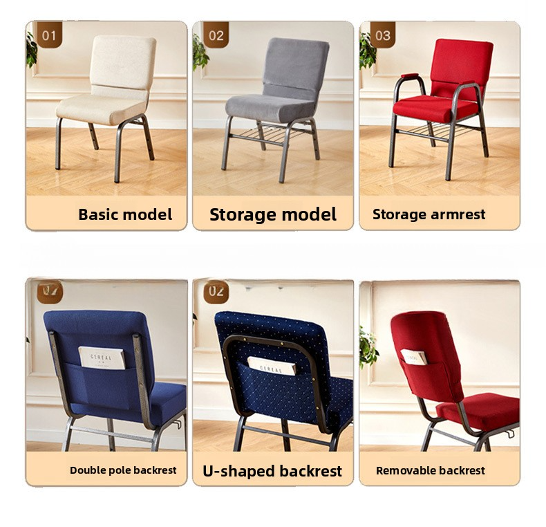 Church Chair,Cheap Church Chairs,Used Church Chairs Manufacturer Factory Direct Quality Metal Frame Church Chairs with Bookshelf Armrest Stackable Theatre Auditorium Hotel