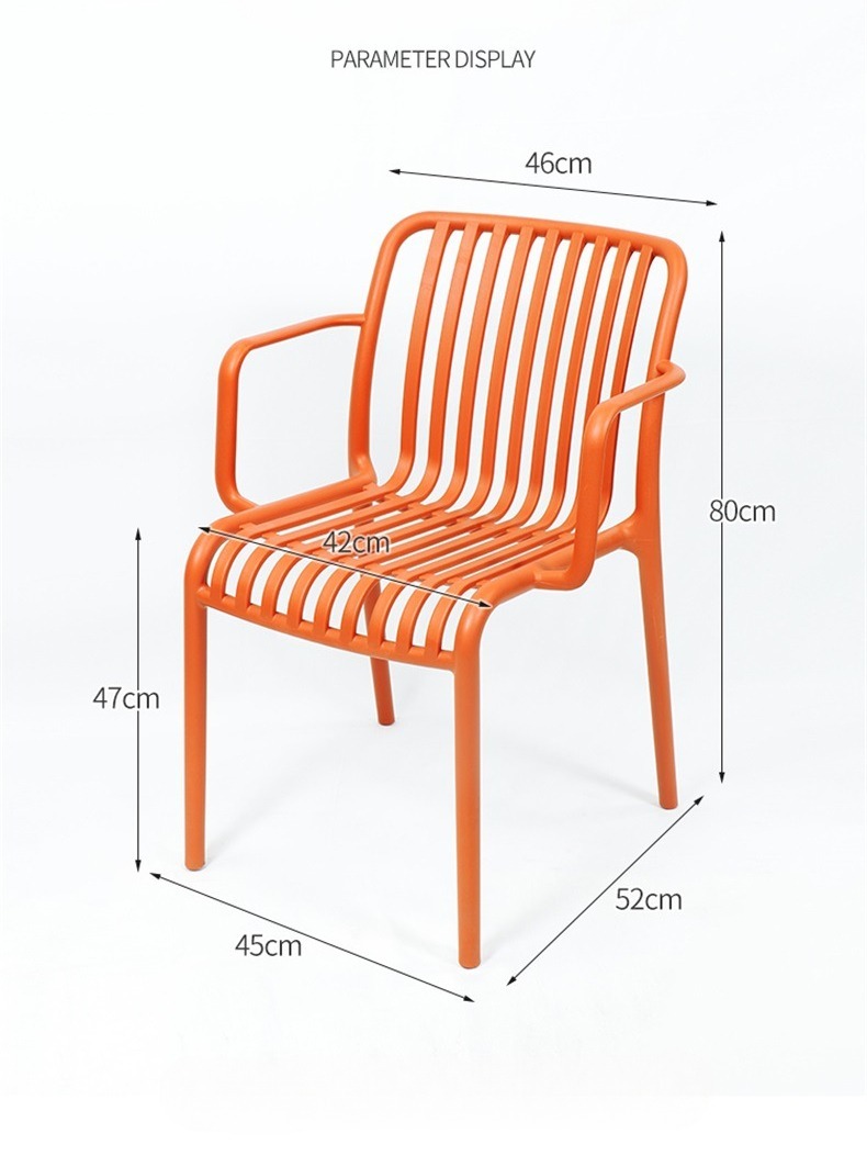 Wholesale Plastic Colored Dining Chairs With Armrests at Low Prices Are Selling Well in Hotels Coffee Shops and Outdoor ModernCreative Dining Chair , Modern Creative Dining Chair , Plastic Modern Creative Dining Chair