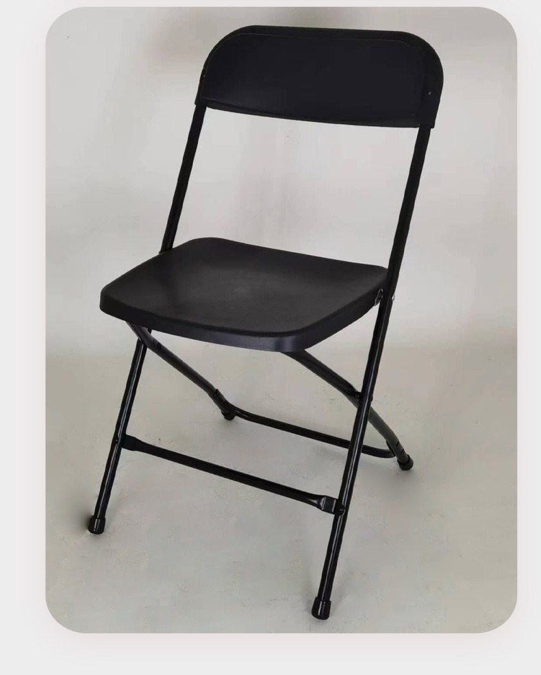 Plastic Chairs,Black Plastic Folding Chairs,Modern Plastic Dining Chairs EaseNeat Wedding Chairs Living Room Furniture Folding Chair Outdoor Plastic Chairs