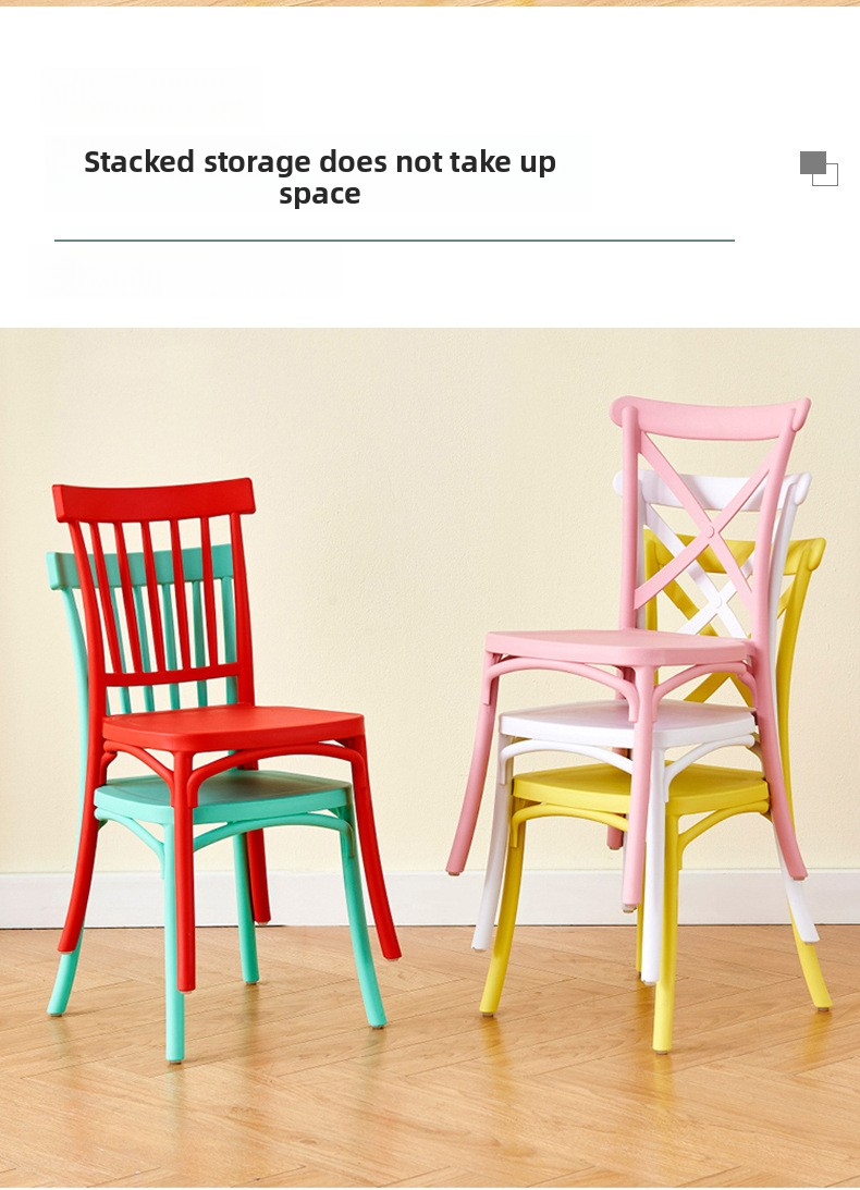 Dining Chairs,Polypropylene Dining Chairs,Dining Chairs White Plastic EaseNeat Outdoor Plastic Chairs Stackable Chair Kindergarten Chair Children Dining Chairs