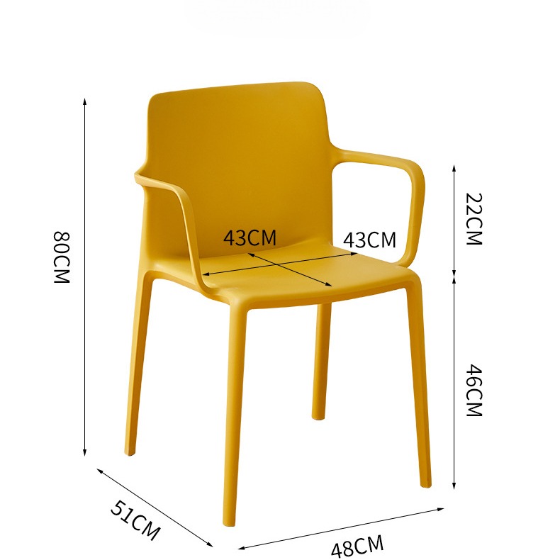 Modern Nordic Simple Style Plastic Dining Chair Hotel and Cafe Commercial Restaurant Milk Tea Shop Can Be Stacked Home Chair,Most Comfortable Dining Chairs , Backrest Most Comfortable Dining Chairs , Plastic Backrest Most Comfortable Dining Chairs