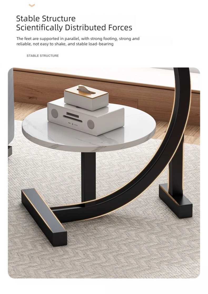 Coffee Table,Modern Coffee Table Sets,Root Coffee Table EaseNeat Round Wood Dining Table Thickened Metal Frame for Living Room Office