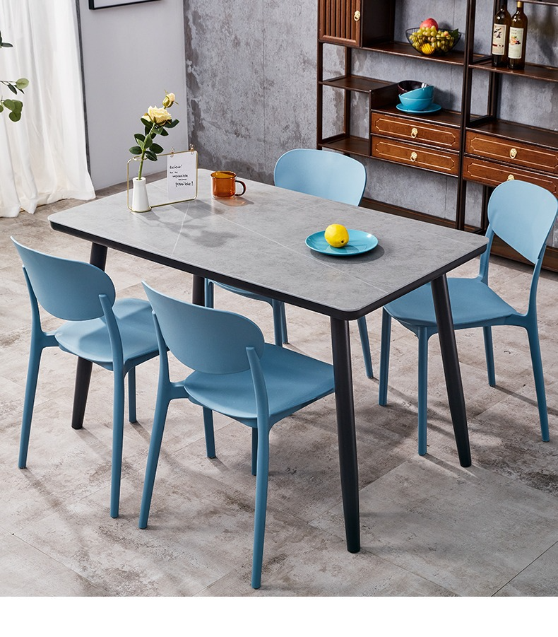 Dining Stools , Plastic Dining Stools , Household Plastic Dining Stools,Modern High Quality Plastic Dining Chairs with Backrest Stacked Color Light Garden Cafe bar Outdoor Home Furniture Supplier