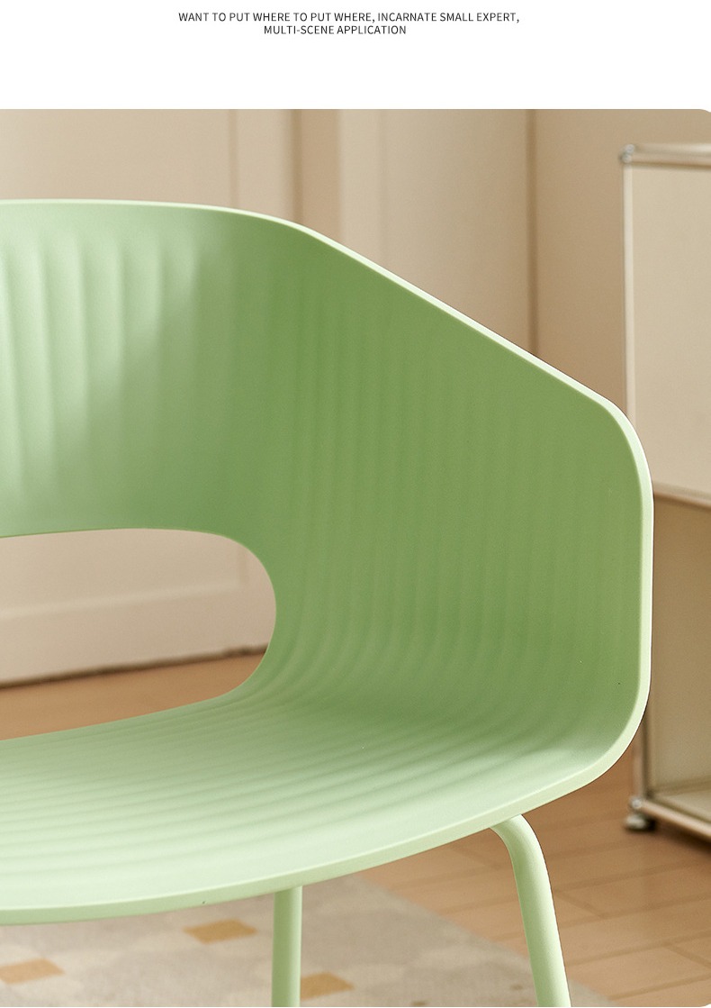 Coffee Chairs , Plastic Coffee Chairs , Nordic Plastic Coffee ChairsWholesale Nordic Coffee Chair PP Material Color Options White Grey Blue Orange Green For Commercial Cafe