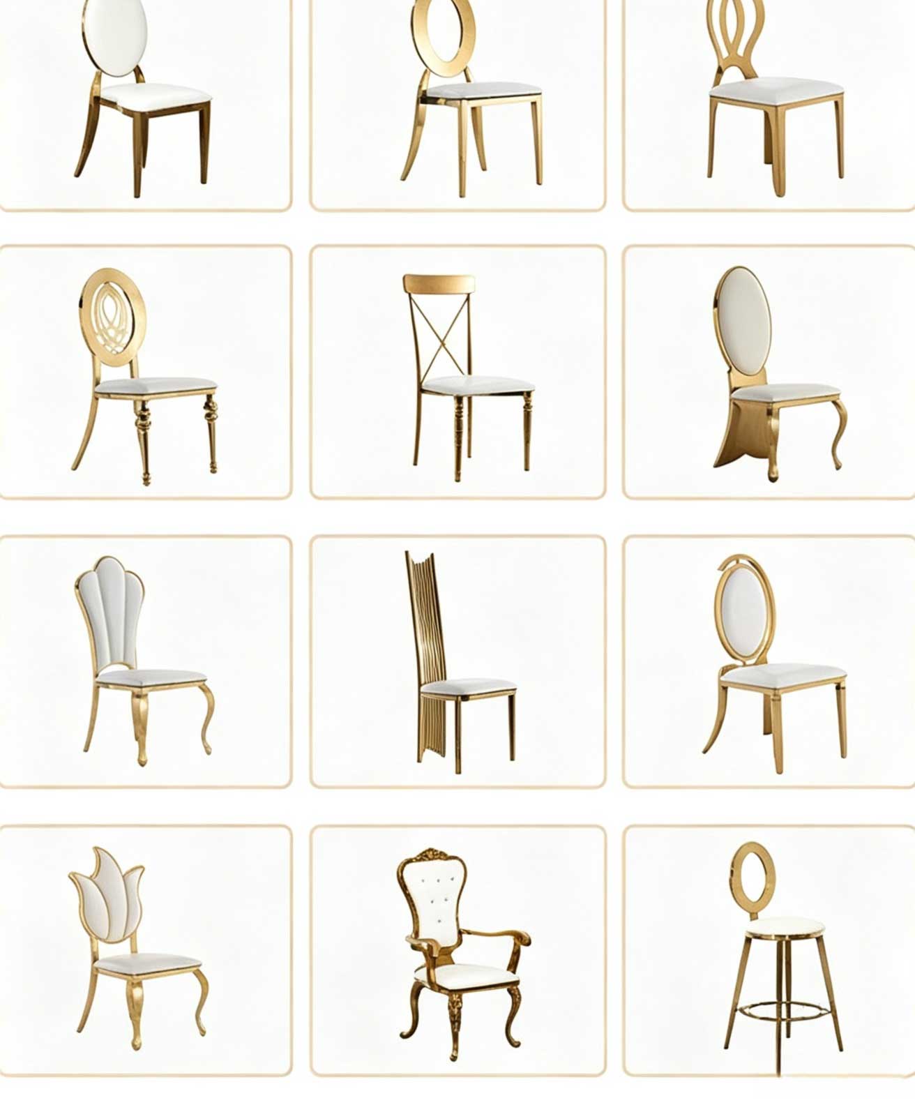 Hotel Chairs,Hotel Dining Chairs,Hotel Banquet Chairs Wholesale Heavy Duty Gold Hotel Chairs Round Hollow Back for Wedding Hall Restaurant