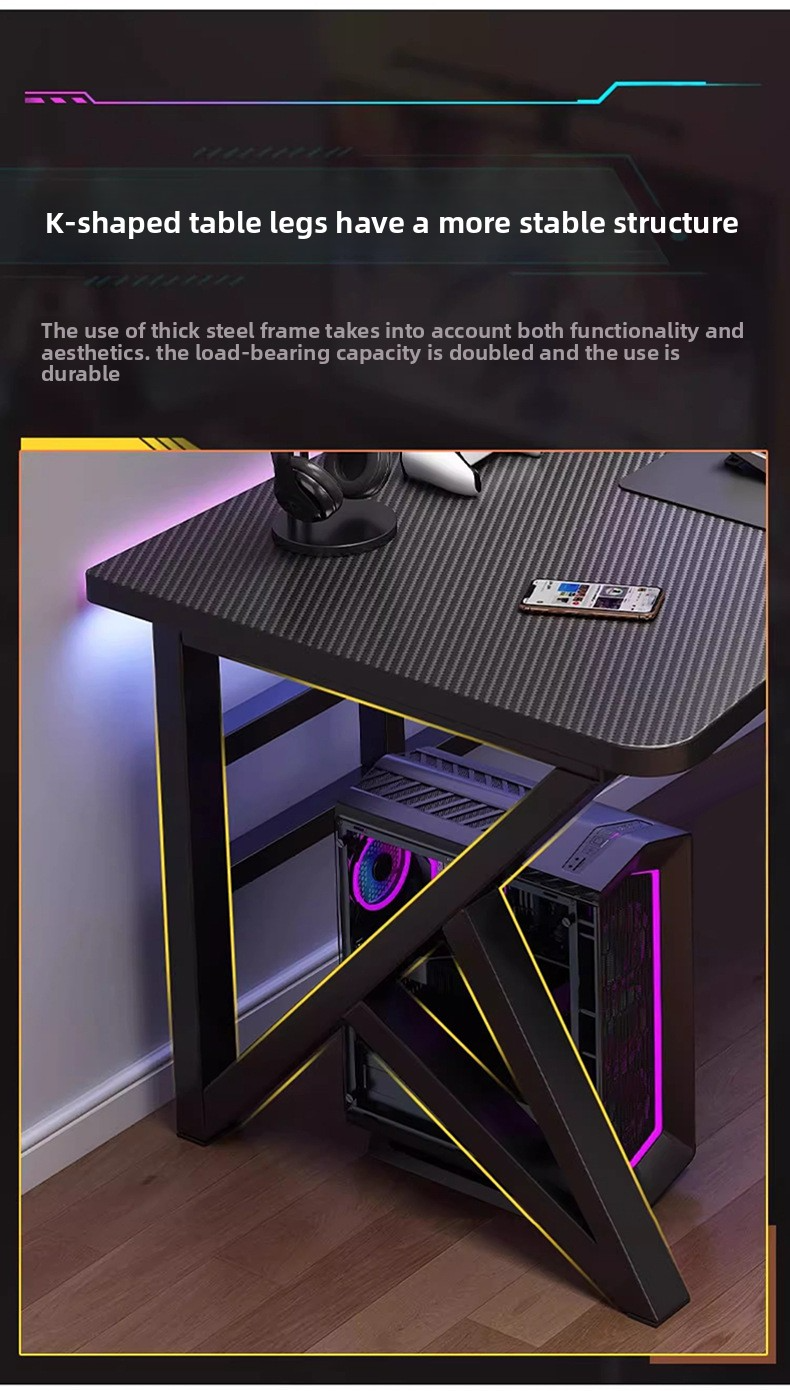 Gaming Table,Modern Game Table,Multi Game Table for Adults EaseNeat Portable Metal-frame Computer Game Suitable for Ergonomic Gaming Table