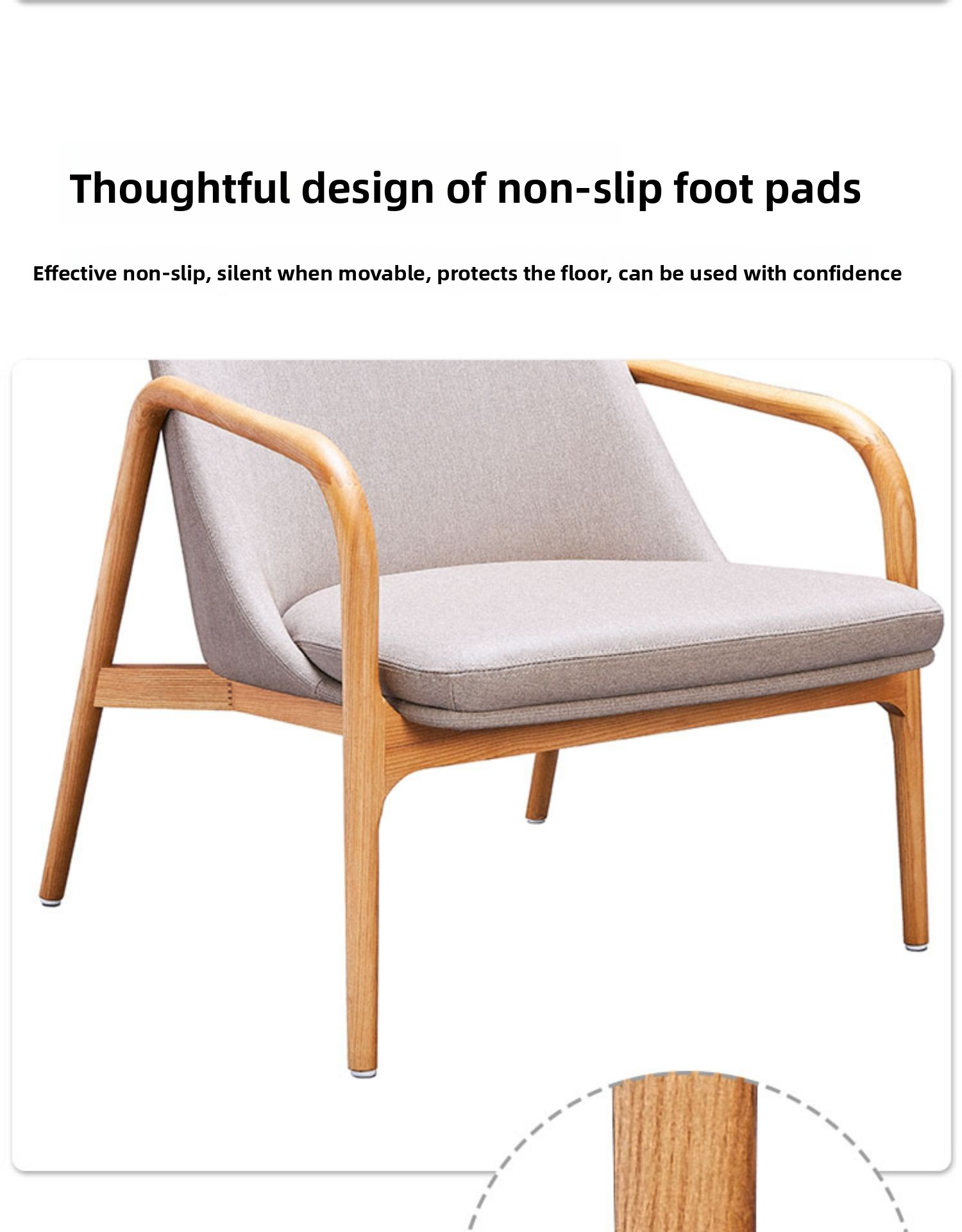 Leather Cushion Chair,Leather Cushion Dining Chair,Leather Arm Chairs EaseNeat Modern Simple Design Natural Wooden Chairs Modern Indoor Comfortable Armchair
