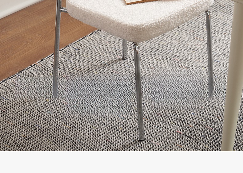 White Dining Room Chairs,Velvet Chairs Dining,4 Chairs Dining Room Sets,Wholesale Nordic Light Luxury Cream Cloth Soft Bag Back Dining Chairs with Metal Legs for Dining Room