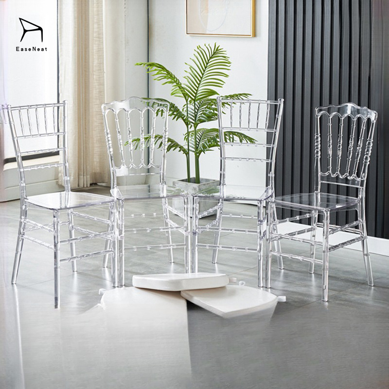 Hotel Chairs,Hotel Chairs for Sale,Hotel Bar Chairs Portable Transparent Crystal Napoleon Chair for Dining Outdoor Living Room for Weddings Events Banquets Manufactured Acrylic